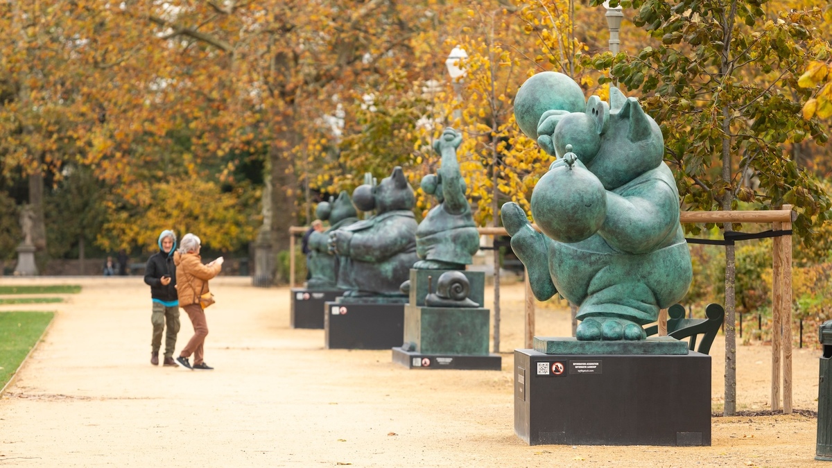 Philippe Geluck va installer 15 statues du Chat au parc de la Tête d'Or ...