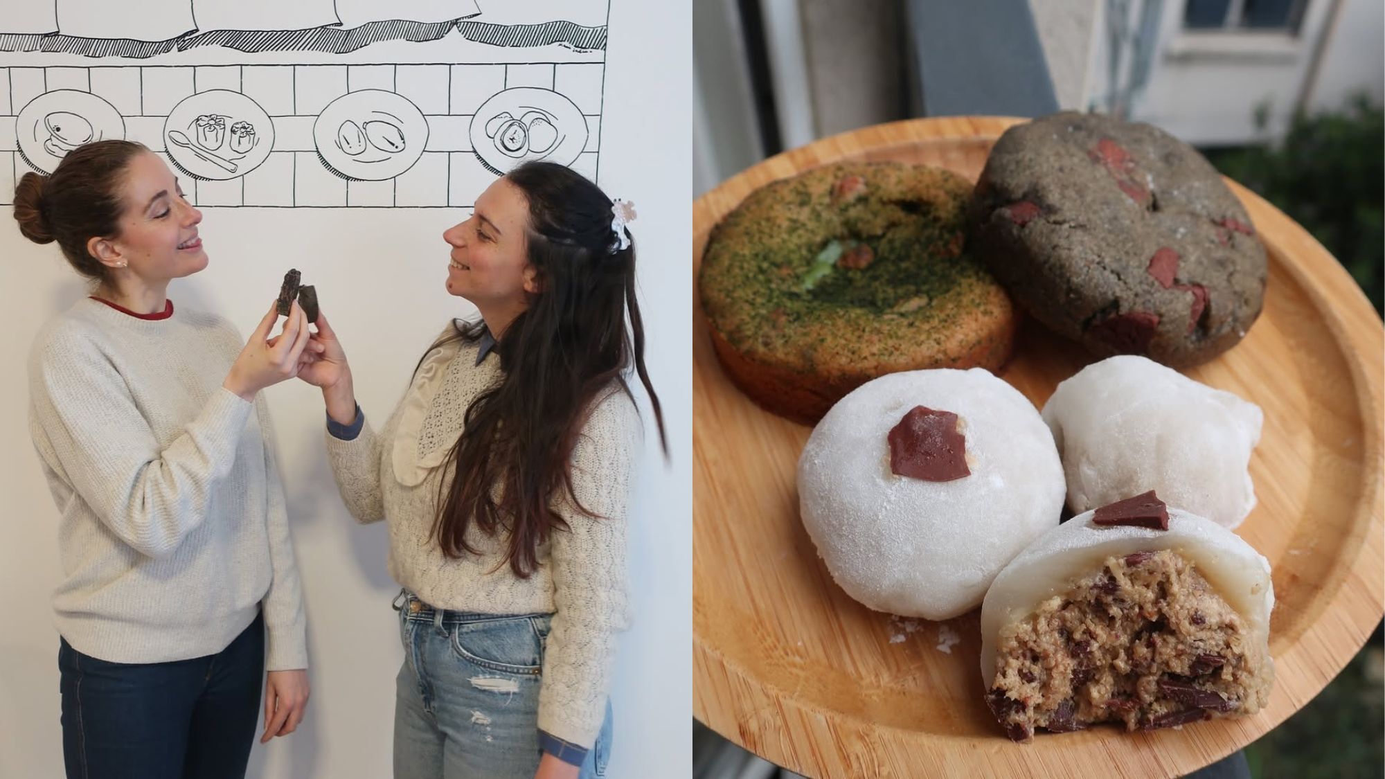 This pop-up tea room offers incredible mochi cookies! mochi-cookie