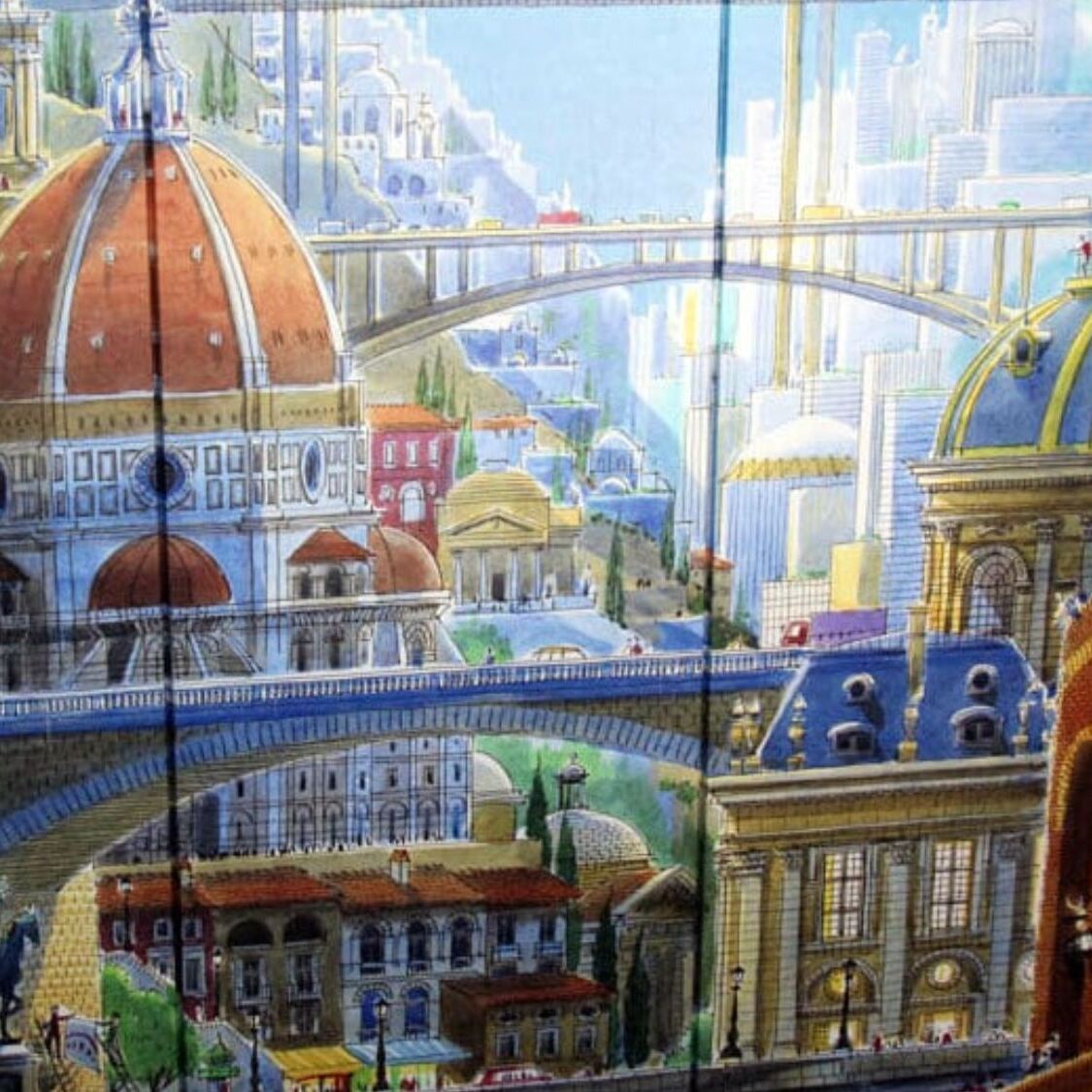fresque-batiments-duomo-ponts-dessins