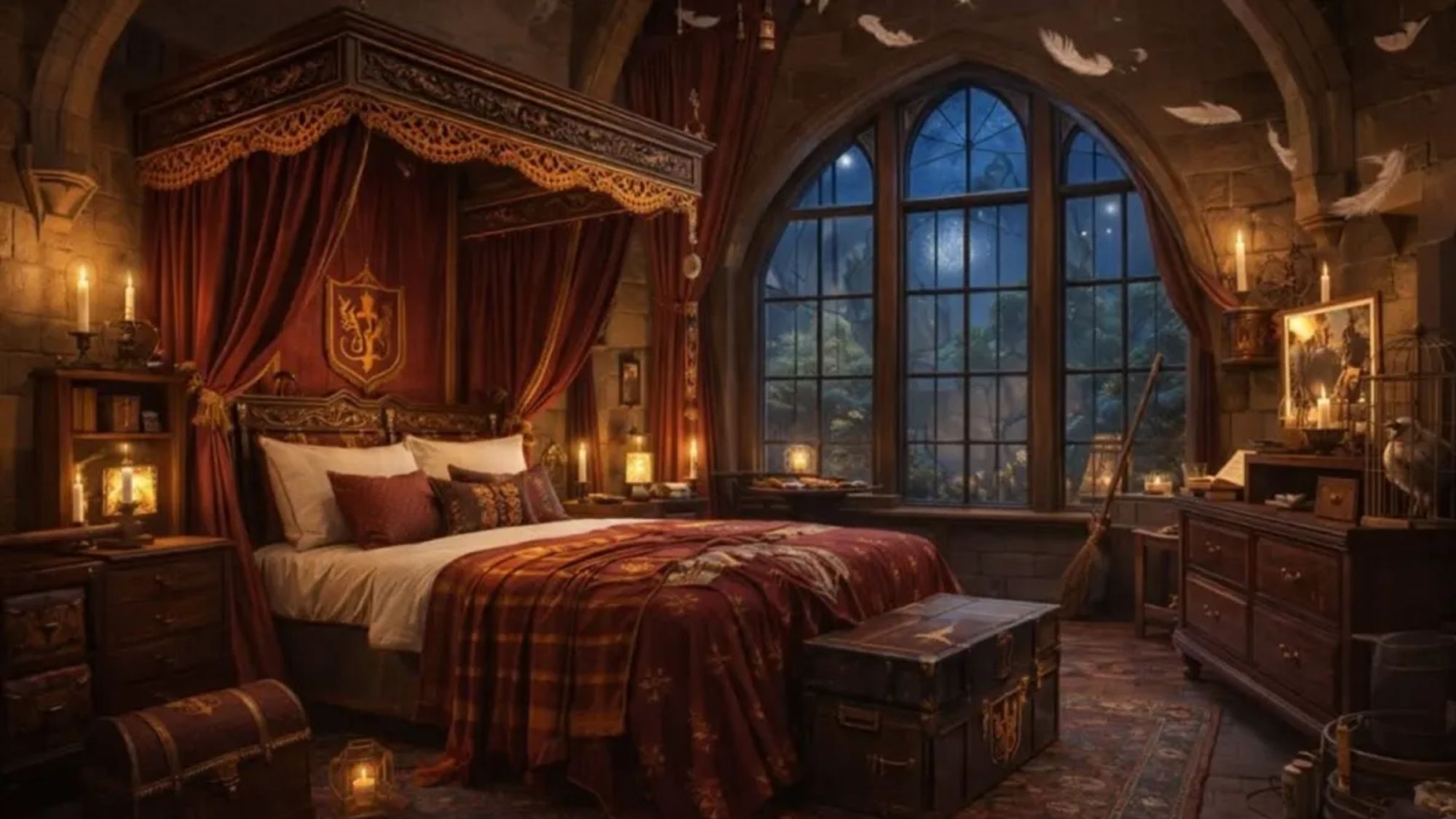 chambre-harry-potter-lit