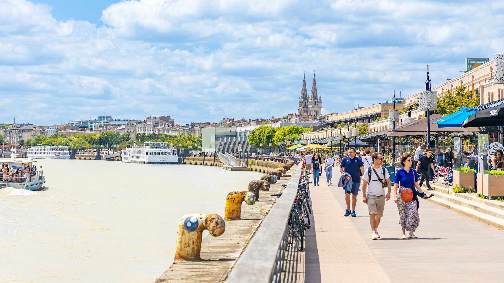 La ville de Bordeaux vient d'être élue championne de France du partage devant Paris et Lyon balade-bordeaux-quais