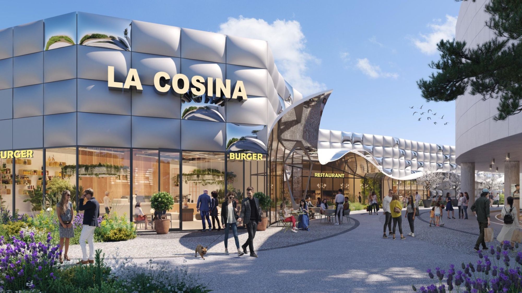 Un immense food court de 2300 m² avec 8 restaurants vient d’ouvrir à Toulouse la-cosina-food-court-toulouse