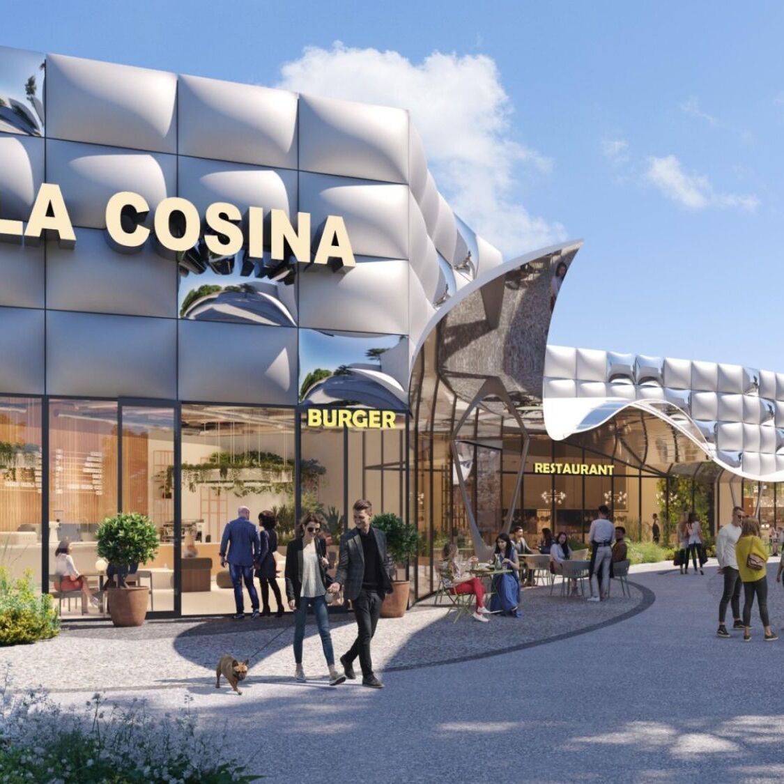 Un immense food court de 2300 m² avec 8 restaurants vient d’ouvrir à Toulouse la-cosina-food-court-toulouse