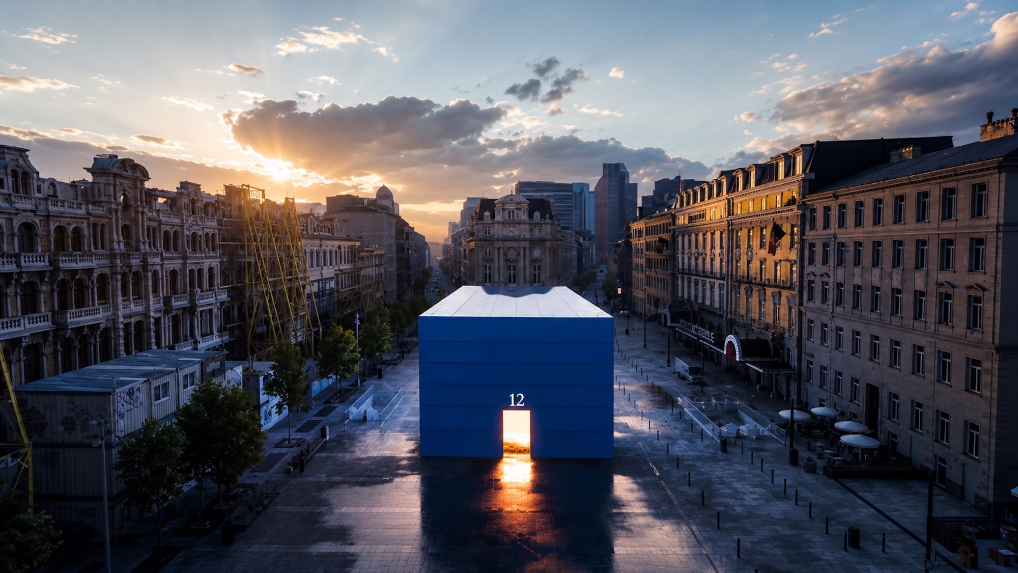 cube-bleu-place-brouckere-bruxelles