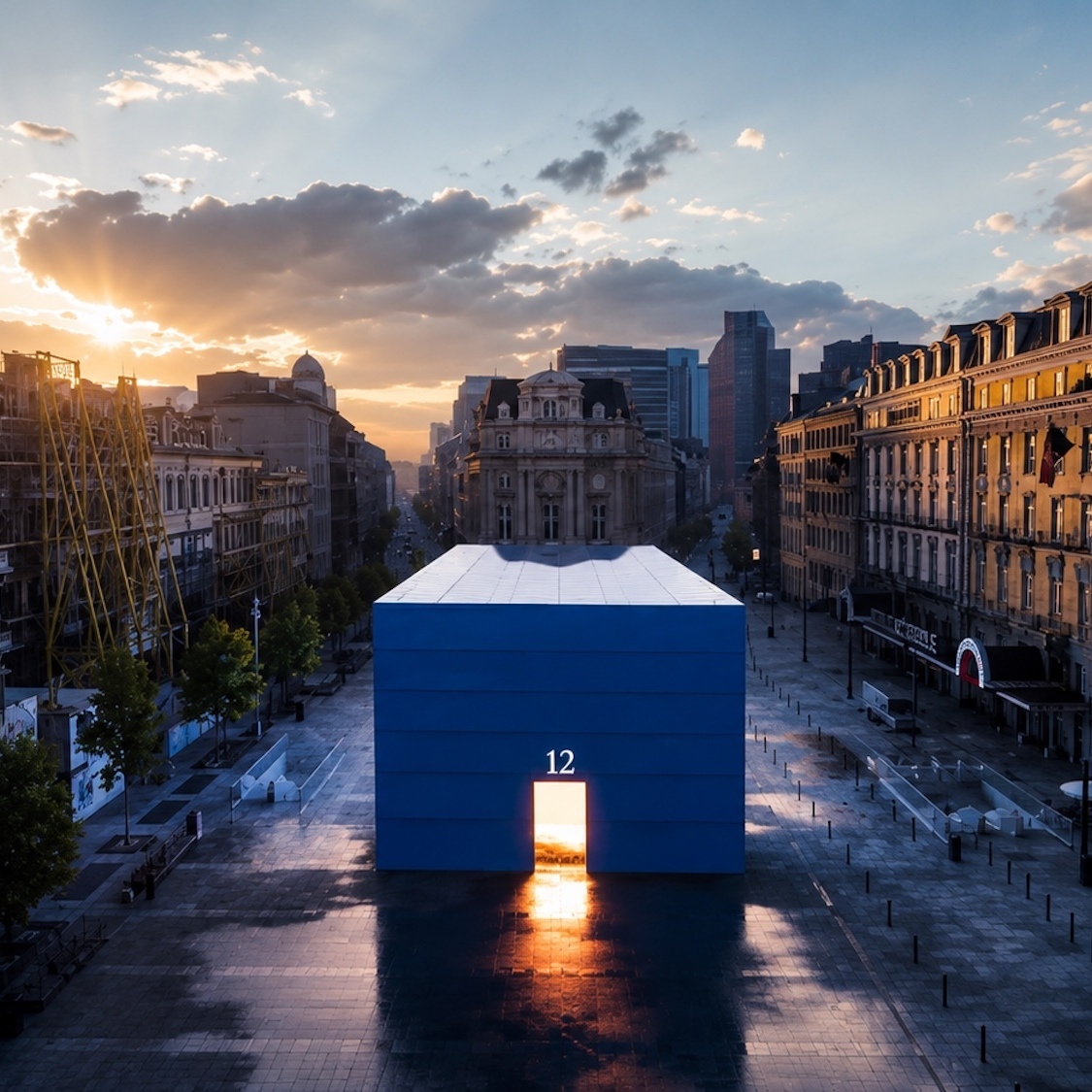cube-bleu-place-brouckere-bruxelles
