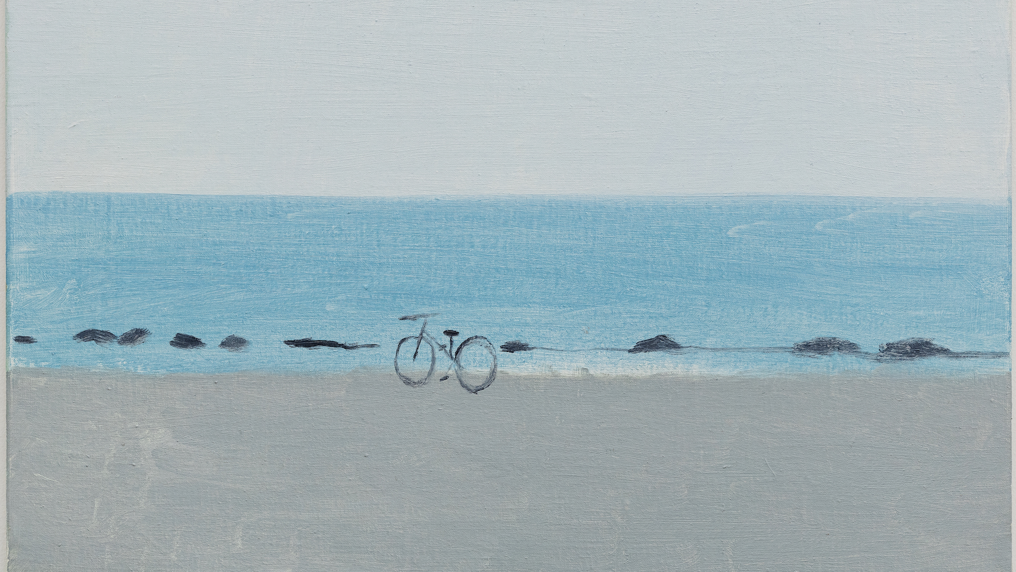 8-yu-nishimura-sea-and-bicycles-2022-huile-sur-toi