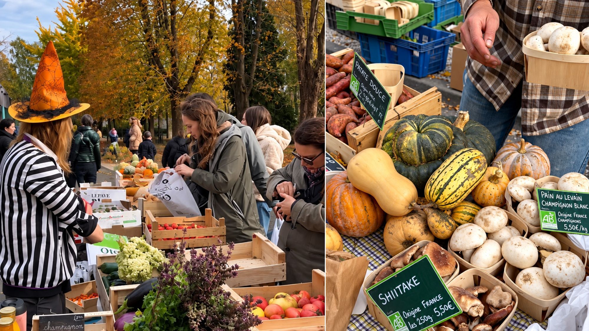 marche-courges-arbres-gens