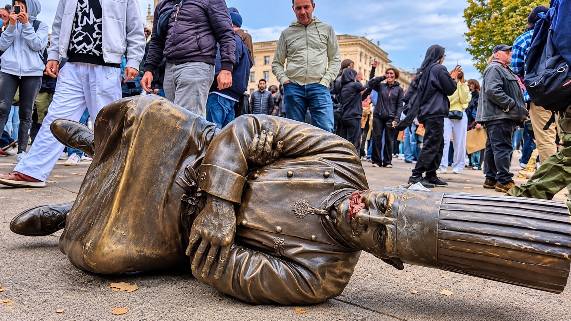 L'énorme coup de gueule du fils de Paul Bocuse contre les casseurs à Lyon statue-bocuse-lyon-vandalisee-17-octobre