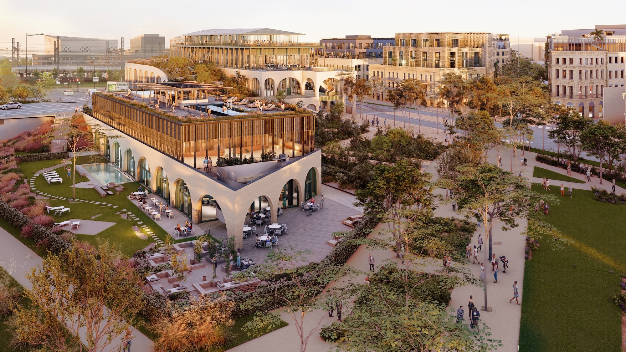 Un immense spa de 4 000 m² avec bassins et rooftop va ouvrir à Bordeaux en 2027 spa-canopia-bordeaux