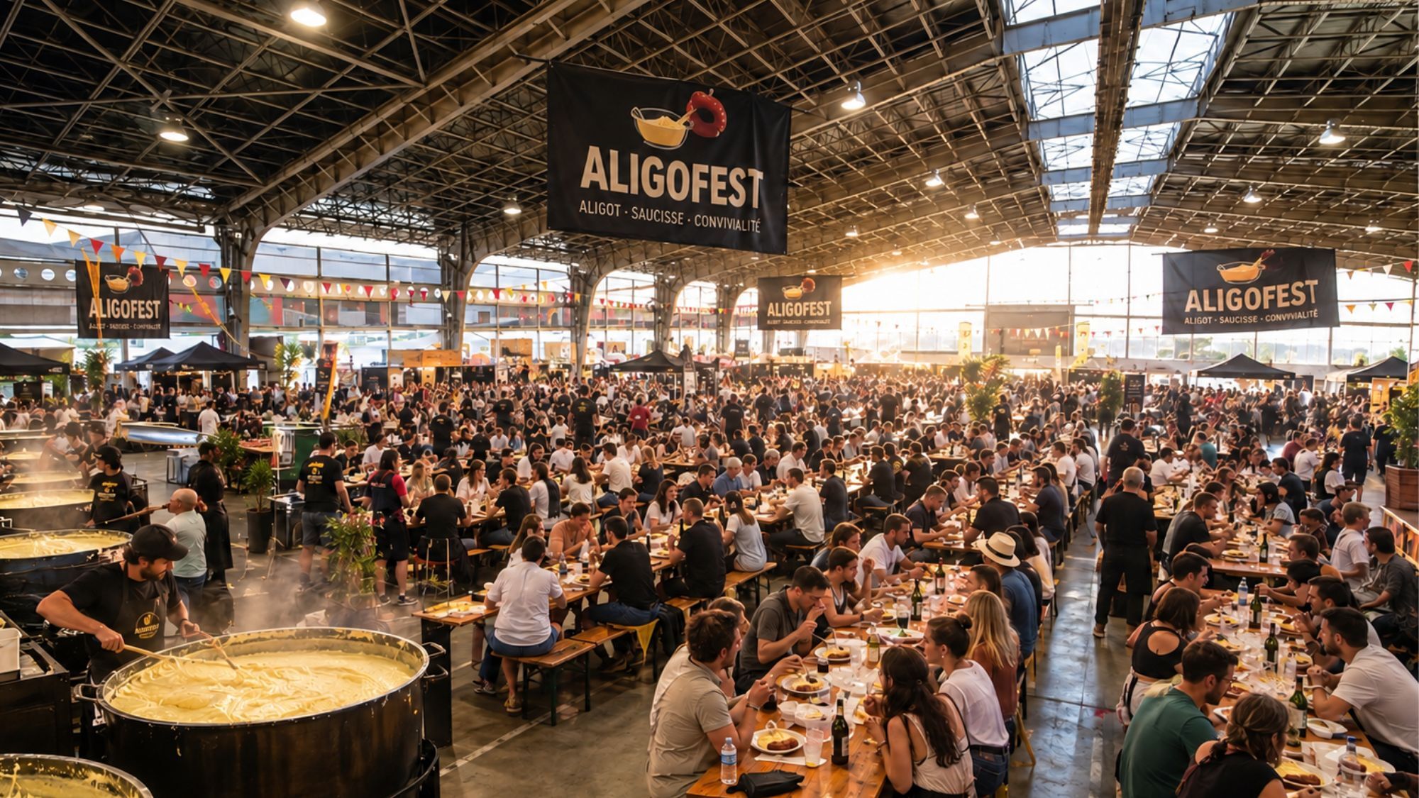 Un énorme festival dédié à l'aligot-saucisse va régaler Toulouse en novembre banquet-aligot-saucisse-toulouse