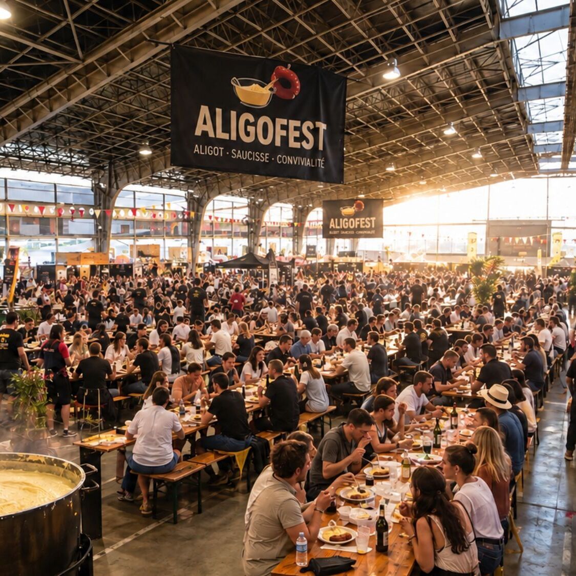 Un énorme festival dédié à l'aligot-saucisse va régaler Toulouse en novembre banquet-aligot-saucisse-toulouse