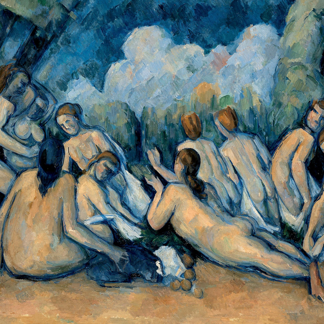 Toutes les palettes de Cezanne exposées au Grand Palais les-grandes-baigneuses-par-paul-ce-zanne-national-