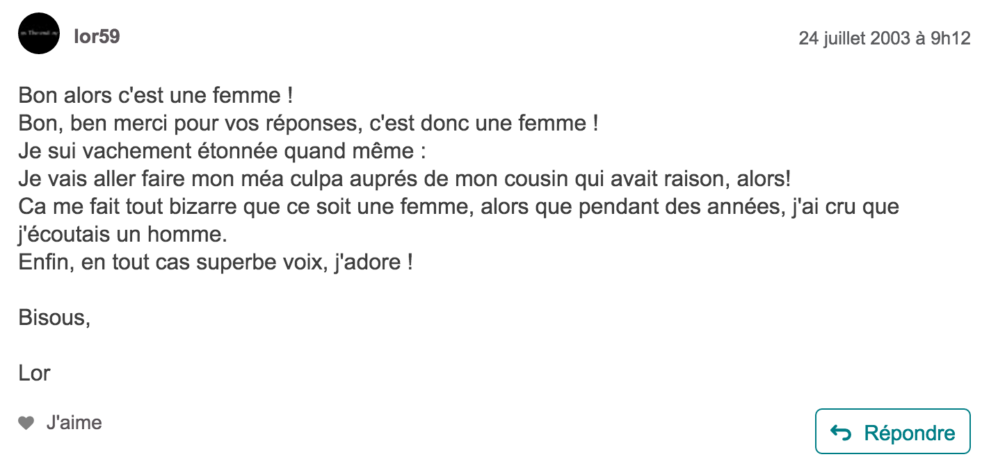 Le Debat Absurde Des Forum Internet Tracy Chapman Homme Ou Femme