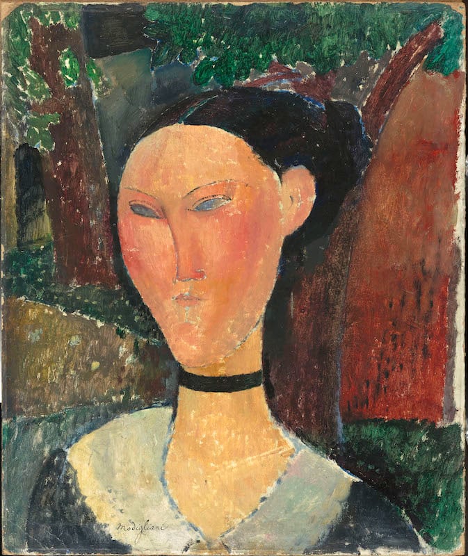 femme ruban velour modigliani expo modigliani zadkine musée zadkine le bonbon paris